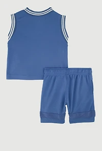 Baby Boys 12-24M Legends Jersey with Shorts and Hat, Blue, Size 24M