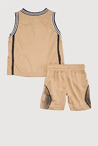Baby Boys 12-24M Everything LA Graphic Jersey and Shorts with Hat,