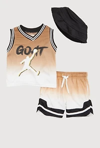 Baby Boys 12-24M Ombre GOAT Jersey and Shorts