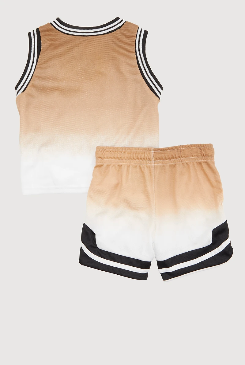 Baby Boys 12-24M Ombre GOAT Jersey and Shorts,