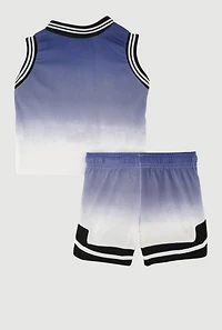 Baby Boys 12-24M Ombre GOAT Jersey and Shorts, Blue, Size 18M