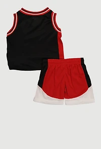 Baby Boys 12-24M Just Did It Tank Top and Shorts 3 Piece Set, Red, Size 18M