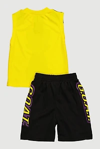 Baby Boys 12-24M Better Than The Best GOAT Tank Top and Shorts, Multi, Size 24M