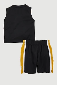 Baby Boys 12-24M Slam Dunk Muscle Tee and Shorts, Multi, Size 24M