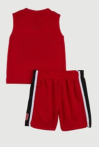 Baby Boys 12-24M Slam Dunk Muscle Tee and Shorts, Red, Size 12M