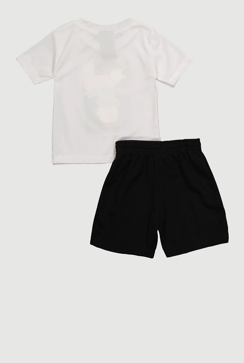 Baby Boys 12-24M Watch Me Cook Graphic Tee and Shorts, Multi, Size 24M