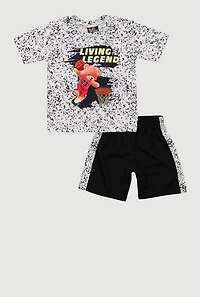Baby Boys 12-24M Living Legend Bear Tee and Shorts