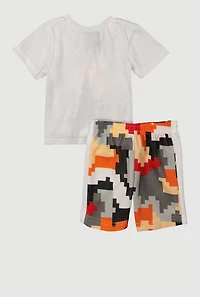Baby Boys 12-24M GOAT Graphic T Shirt and Shorts, Multi, Size 24M