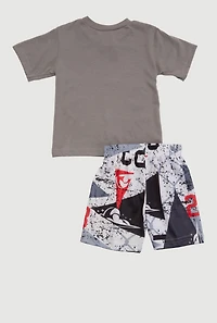 Baby Boys 12-24M One Day At A Time 23 Graphic and Shorts