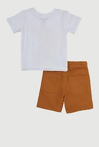 Baby Boys 12-24M Born To Be King Graphic Tee and Shorts, Multi, Size 12M