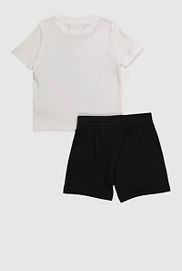 Baby Boys 12-24M Puma Graphic Tee and Shorts 2 Piece Set, Multi, Size 12M