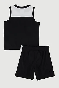 Baby Boys 12-24M Puma Tank Top and Shorts 2 Piece Set, Black,