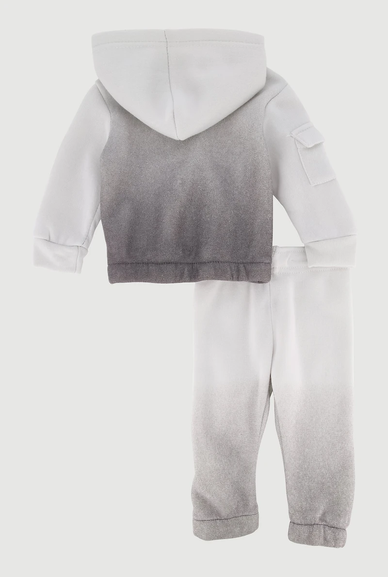 Baby Boys 0-9M Elite Sneaker Graphic Hoodie and Joggers, Grey,