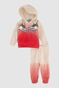 Baby Boys 0-9M Elite Sneaker Graphic Hoodie and Joggers