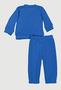 Baby Boys 0-9M City Bear Sweatshirt and Sweatpants, Blue, Size 6-9M