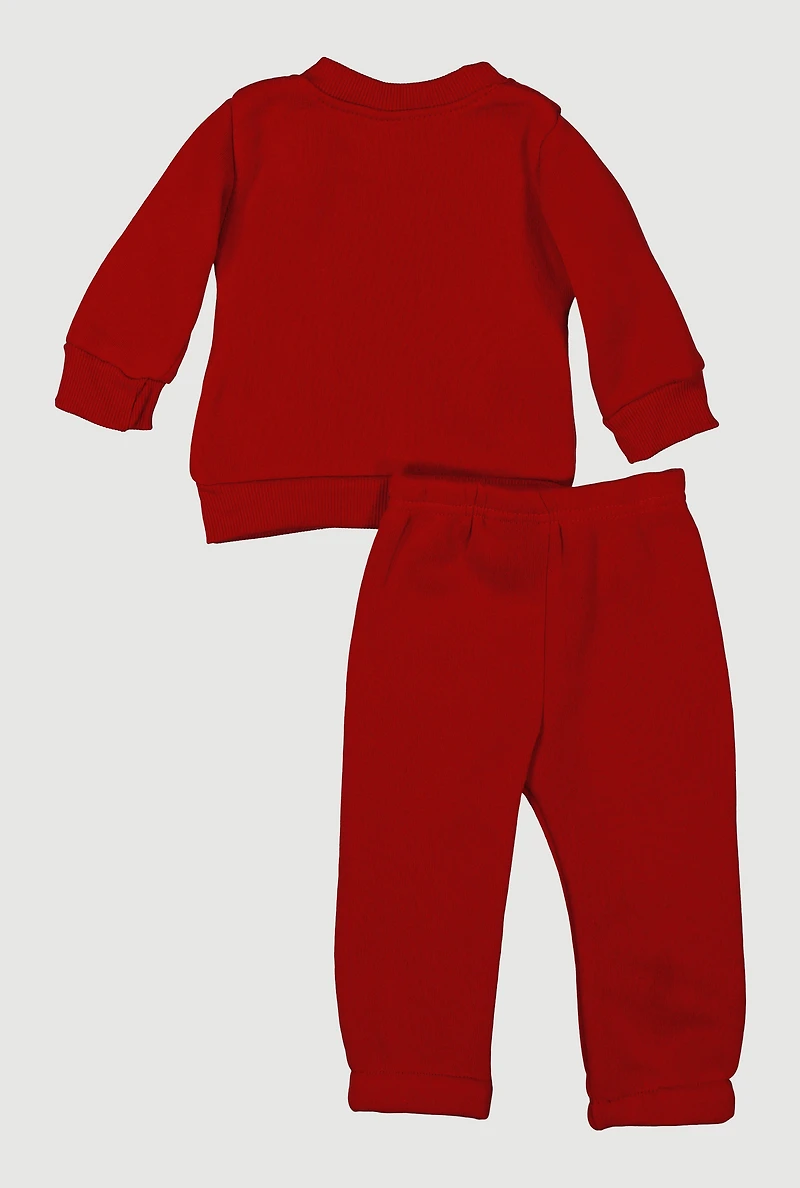 Baby Boys 0-9M City Bear Sweatshirt and Sweatpants