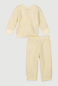 Baby Boys 0-9M Built Different Graphic Sweatshirt and Sweatpants Set
