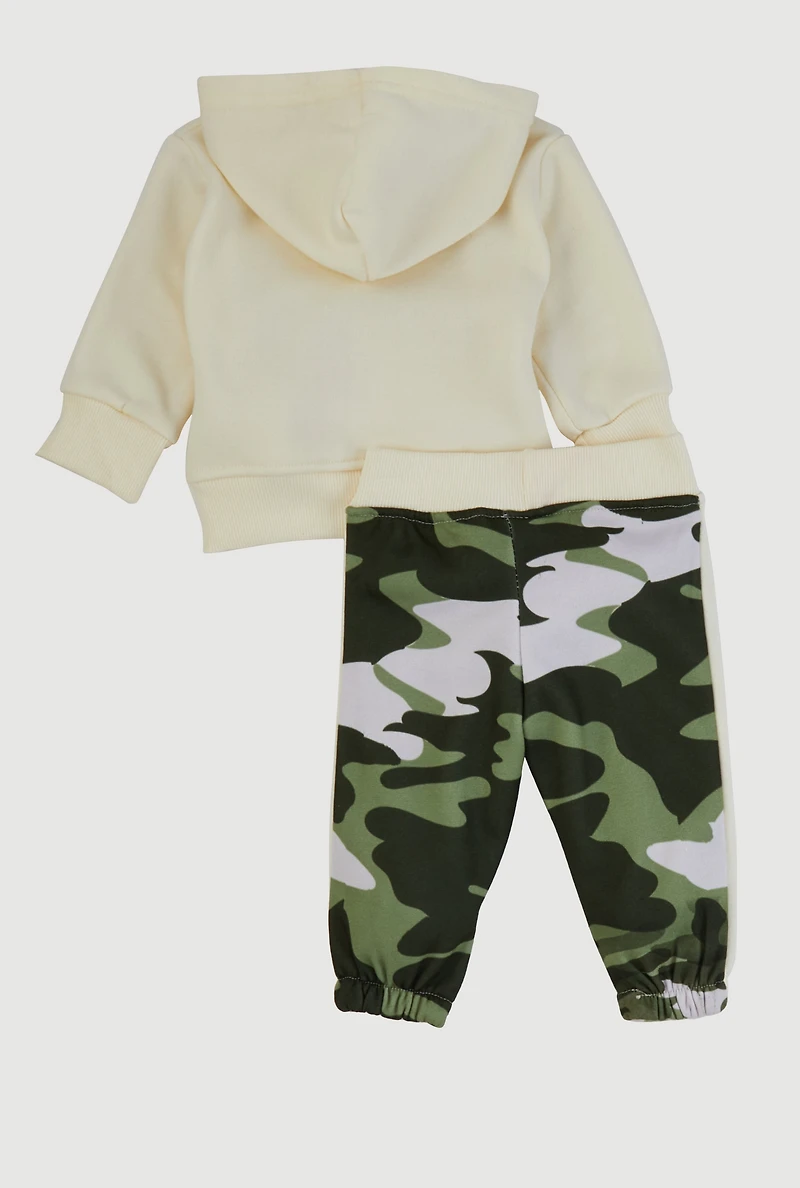 Baby Boys 0-9M Never Look Back Hoodie and Sweatpants