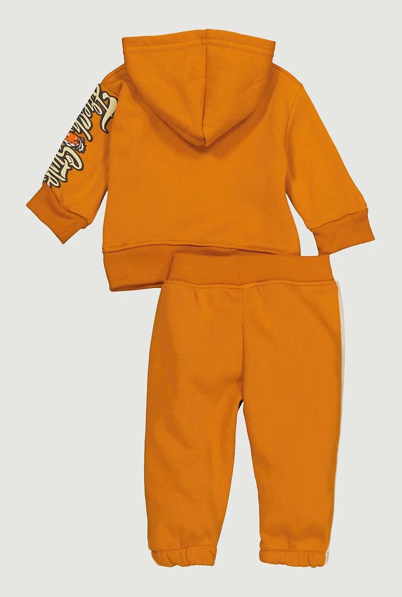 Baby Boys 0-9M Boss Crew Graphic Hoodie and Sweatpants
