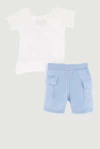 Baby Boys 0-9M They Not Like Us Graphic Tee and Sweatshorts