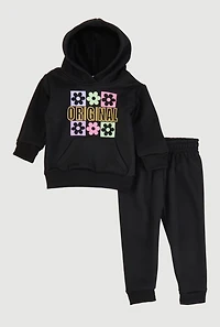 Baby Girls 0-9M Original Floral Hoodie and Sweatpants