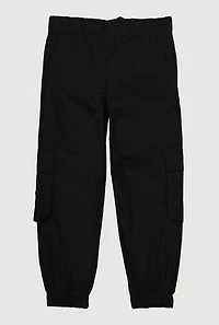 Little Girls Chain Detail Cargo Joggers, 6