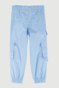 Little Girls Chain Detail Cargo Joggers