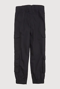 Little Girls D Ring Cargo Joggers,