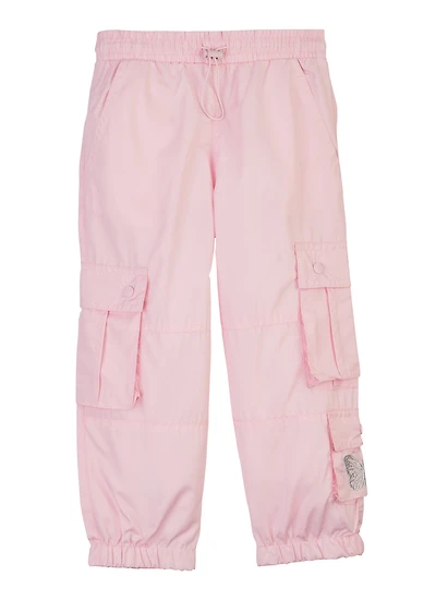 Little Girls Nylon Toggle Drawstring Cargo Joggers