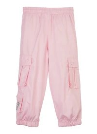 Little Girls Nylon Toggle Drawstring Cargo Joggers