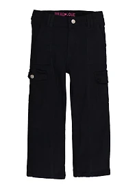 Little Girls Twill Cargo Pants,