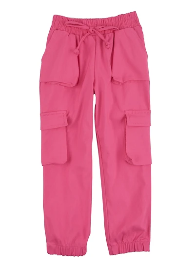 Little Girls Hyperstretch Cargo Joggers