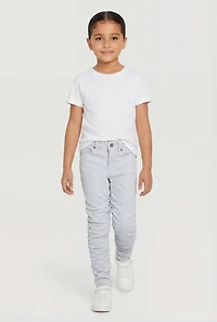 Little Girls Hyper Stretch Stacked Pants