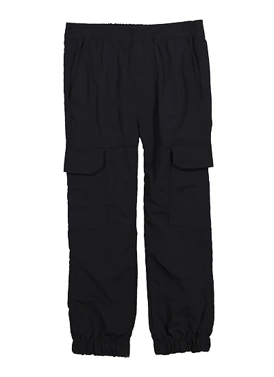 Little Girls Nylon Cargo Jogger Pants