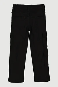Little Girls Hyperstretch Straight Leg Cargo Pants, 5