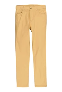 Girls Solid Pants, Khaki, Size 12