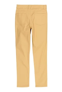 Girls Solid Pants, Khaki, Size 12