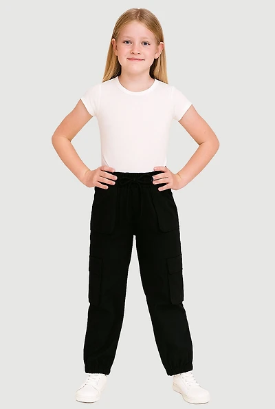 Girls Hyperstretch Cargo Pants,