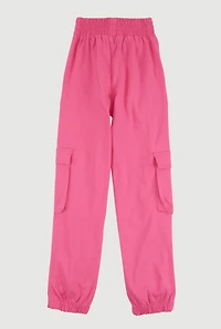 Girls Hyperstretch Cargo Pants, Pink,