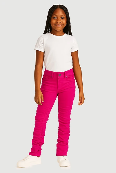 Girls Hyperstretch Stacked Pants