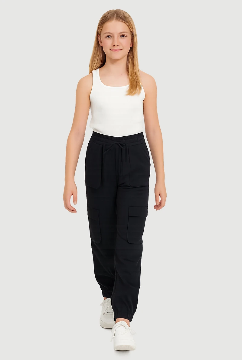 Girls Hyperstretch Cargo Joggers,