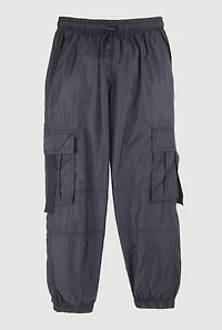 Girls Nylon Parachute Cargo Pants, 10-12