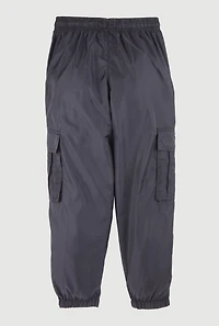 Girls Nylon Parachute Cargo Pants, 10-12