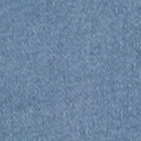 Girls Frayed Hem Pleated Denim Skirt with Belt