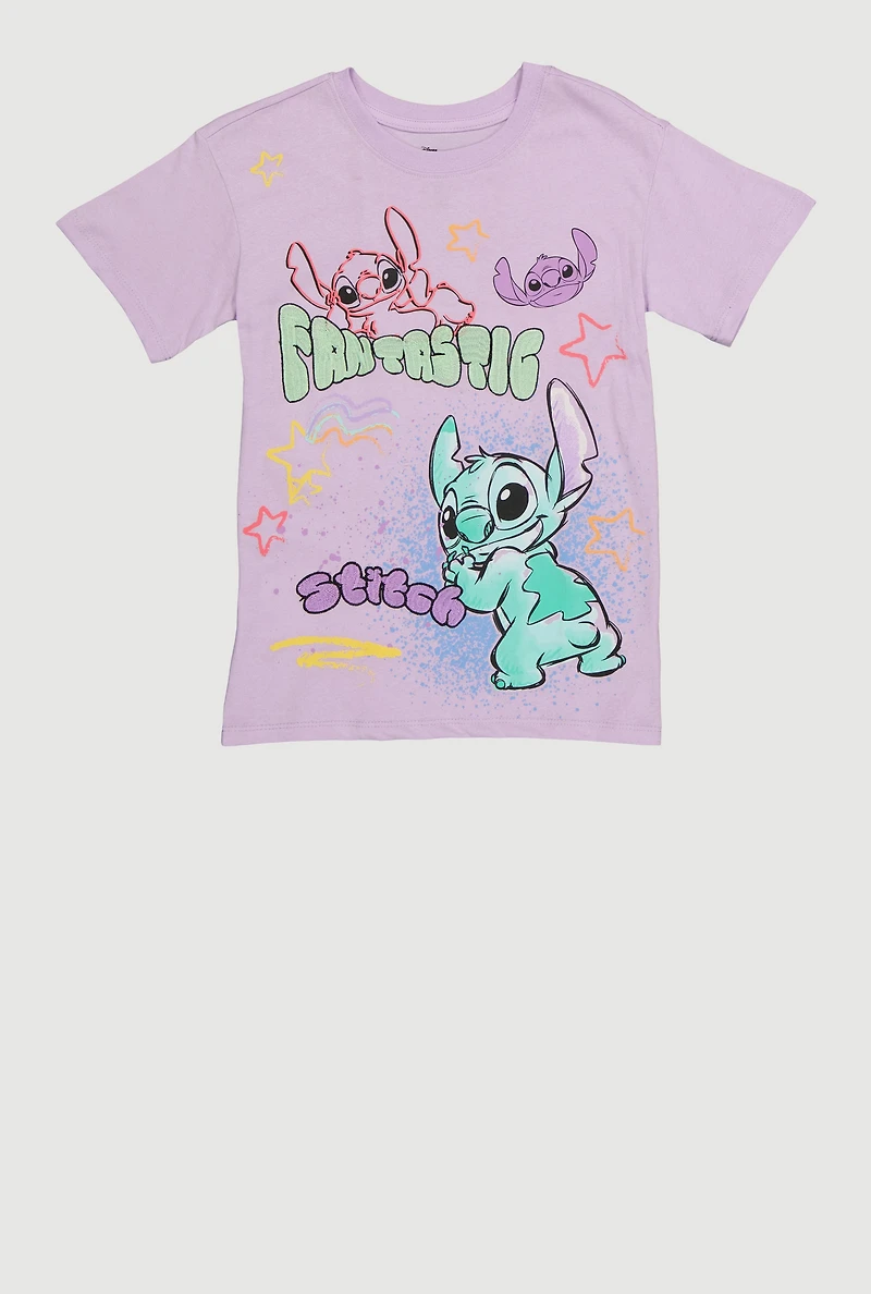 Girls Fantastic Stitch Graphic Tee