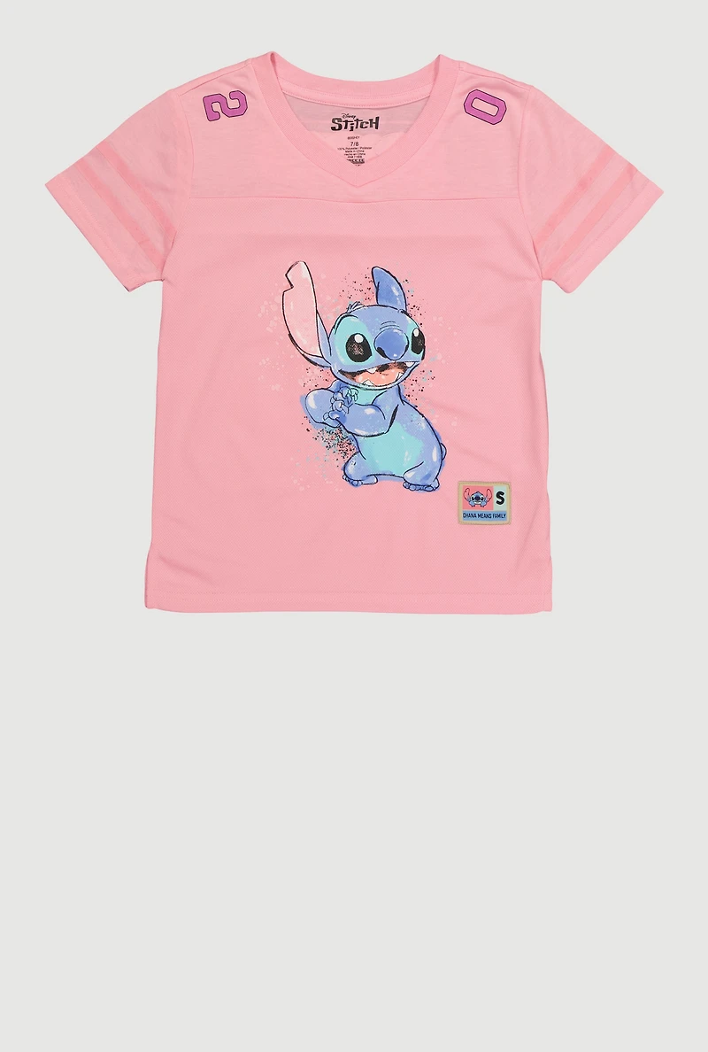 Girls Stitch 02 Graphic Football Jersey