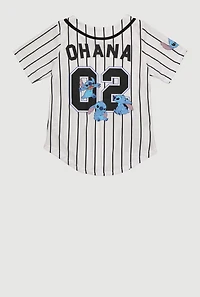 Girls Stitch Ohana 02 Graphic Baseball Jersey