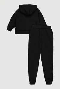 Little Girls LA California Zip Front Hoodie and Joggers