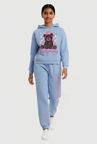 Girls Keep Dreaming Graphic Hoodie and Sweatpants Set