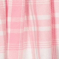 Little Girls Brooklyn New York Graphic Tee and Plaid Skort